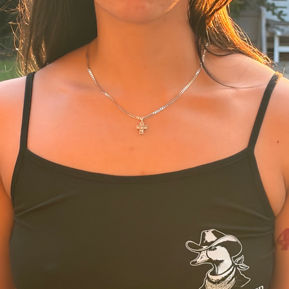 Women’s Black Gander Strappy Top